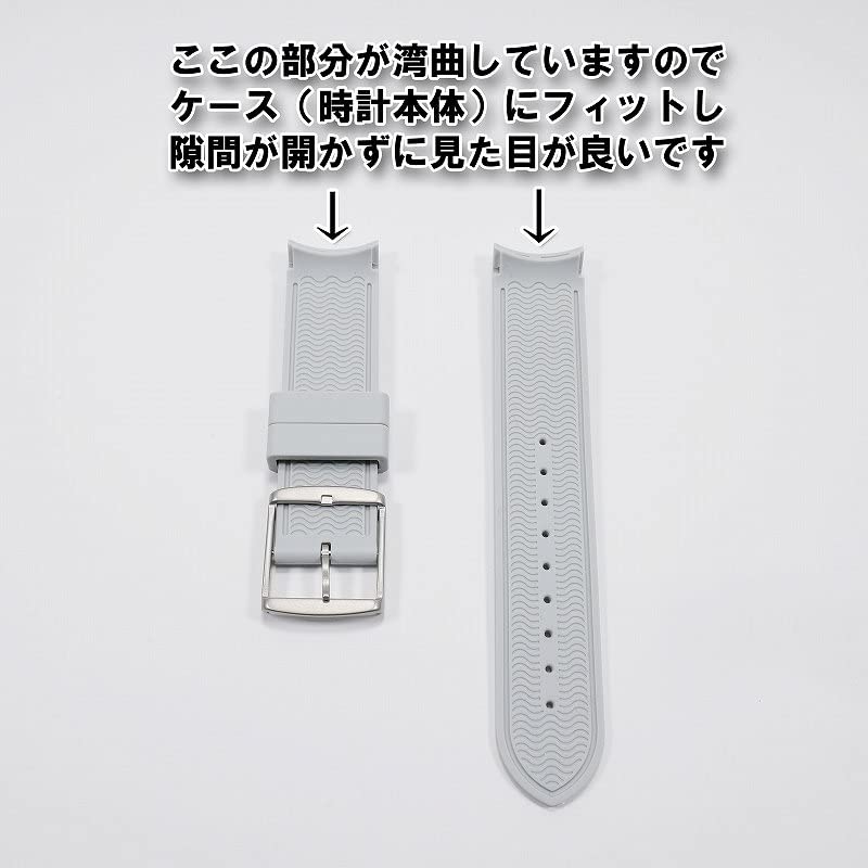Swatch x Omega Exclusive Rubber Strap with Buckle (Light Gray)