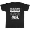 This Is What An Awesome And Amazing Aries Looks Like Unisexs Unisex Tshirt Tee