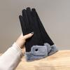 Women Cold Proof Windproof Touch Screen Outdoor Sports Touchable Screen Warm Full Finger Driving Mittens Winter Gloves
