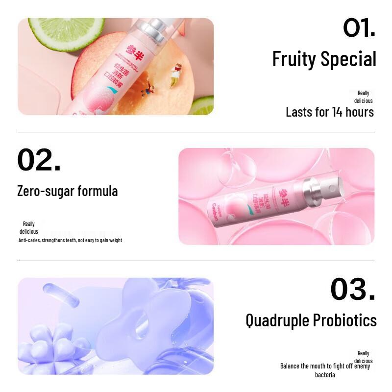 Canban Moist Peach Oral Spray Twin Pack