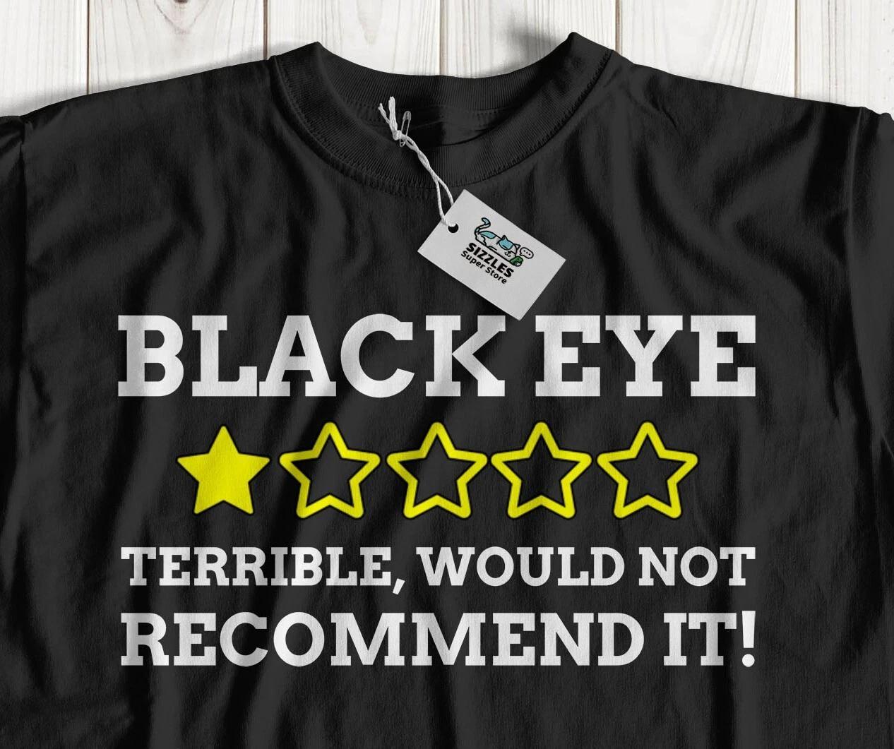 Unisex Funny Black Eye T-Shirt Eye Socket Injury Gifts XL