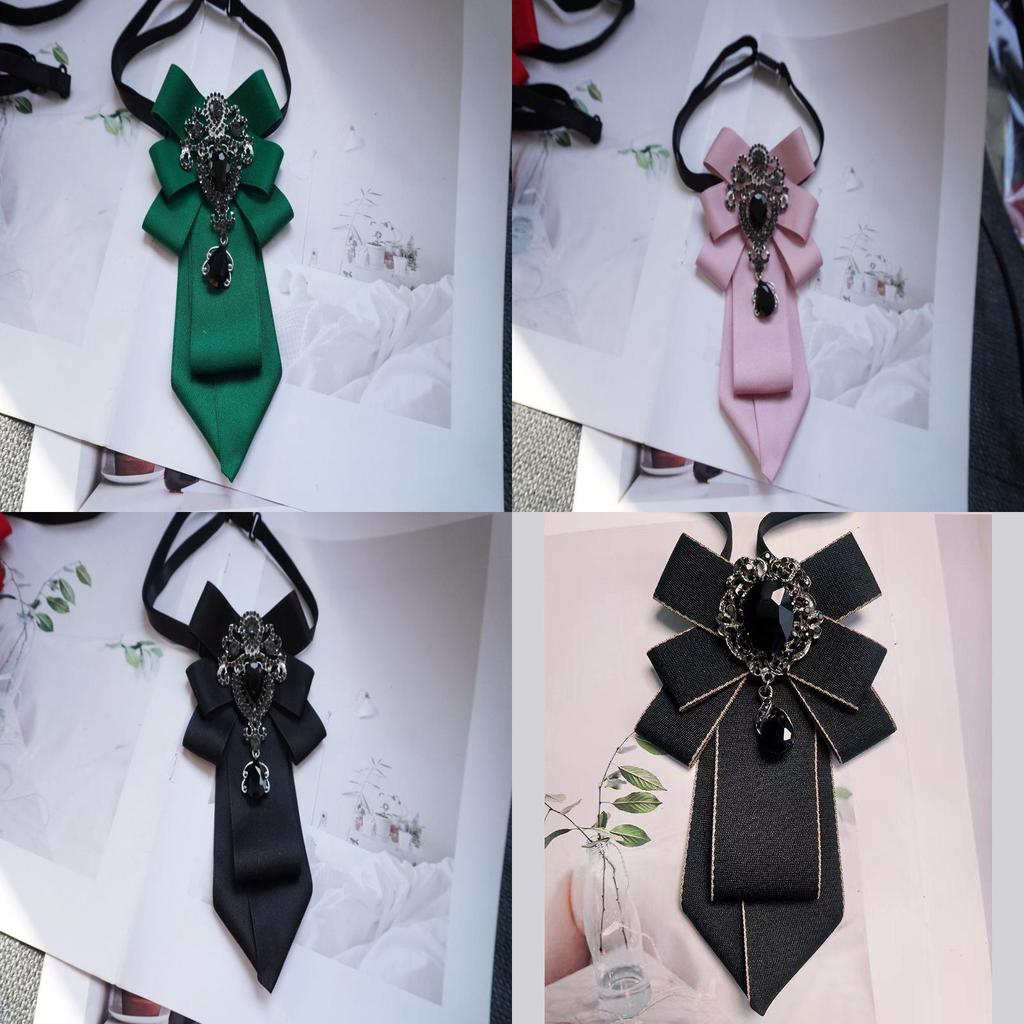 Unisex Bow Tie With Rhinestone Decorations For Men And Women