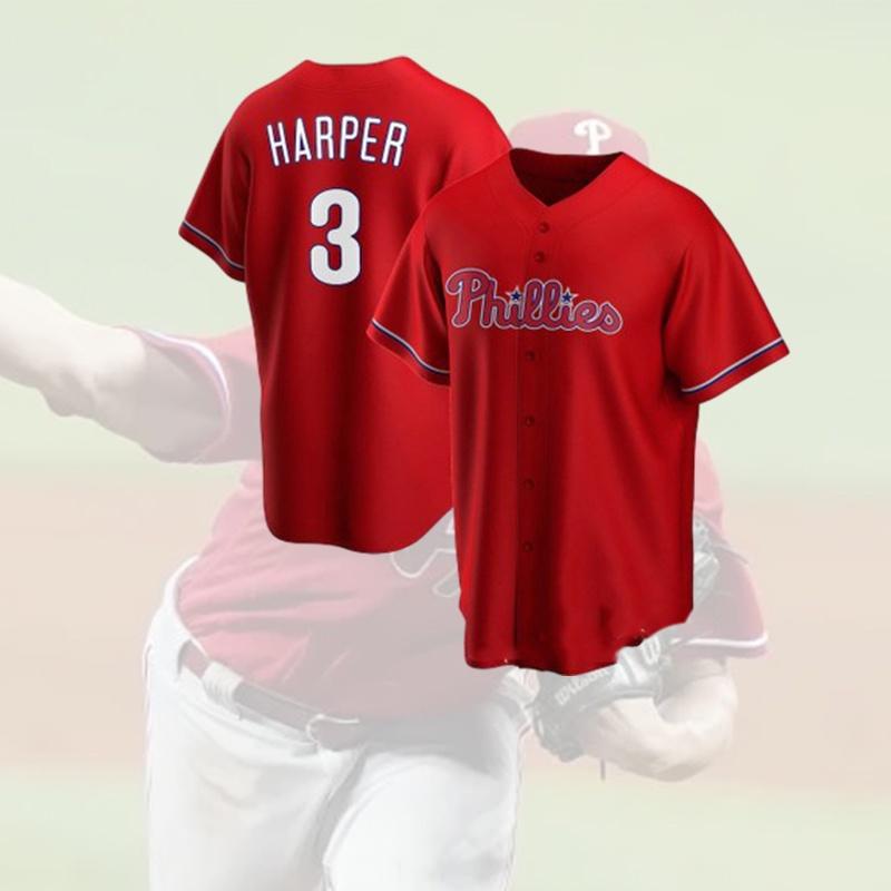 Philadelphia Phillies Embroidered Baseball Uniform For Wholesale Imported Bamboo Fiber Fabric Available In Multiple Colors And Sizes