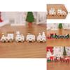 Delizioso Treno di Legno Decorazione Natalizia Regalo Ideale per le Feste per Bambini e Scuole