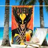 Wolverine Print Beach Towel Design, Soft, Lightweight. for Home Bathroom, Spa, Pool, Yoga, Surfing, Camping, Gift for Family, Friend
