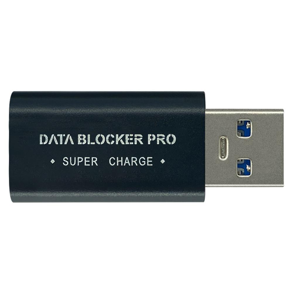 

USB Data Blocker Захист від Juice Jacking USB A Захисник Адаптер для Швидкої Зарядки для Безпечної Зарядки чорний