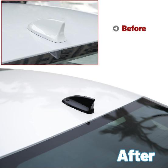 Thenice For 11Th Gen Civic Accessories Antenna Topper Car Shark Fin Cover Exterior Decoration Compatible With Honda Civic 2024 2025 2026 -Glossy