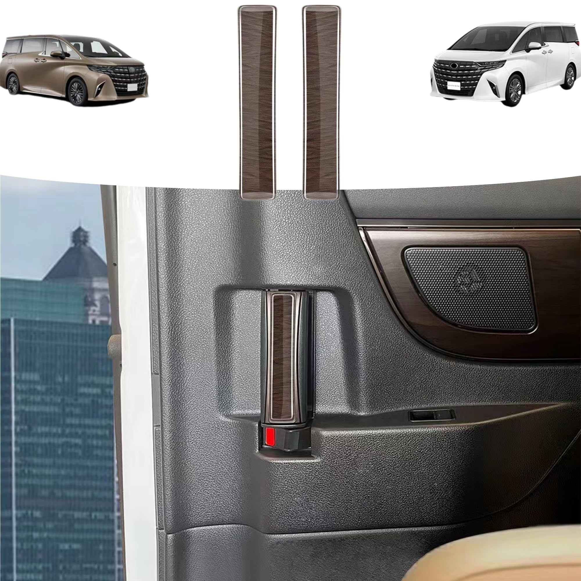 

DodoxDIY Новый Alphard 40-й серии Vellfire/Vellfire 40-й серии Аксессуары Заказные детали Товары для конкретного автомобиля Задняя внутренняя ручка двери второго ряда Co