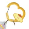 Sanrio Carabiner Clear Character Grand Prix 3rd Colorful Heart Pompompurin Character 432211 Pouch, Edition, Series, (Purin, POMPOMPURIN)