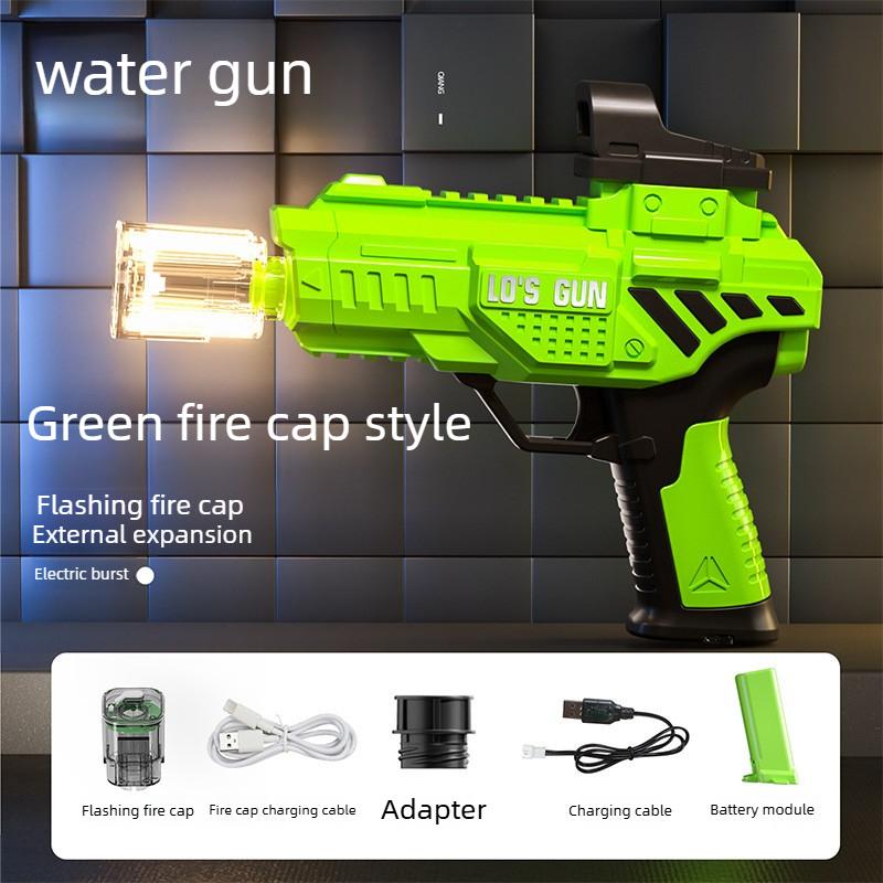 Non-Toxic Electric Water Gun High Pressure Squirt Gun Automatic Shooting Watergun Summer Outdoor Beach Pool Garden Fight Toy Gun Kids Gift