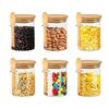 BHBL Glass Jars with Bamboo Lid & Spoons, Glass Jar with Airtight Lid, 15 Oz/450ML Glass Food Storage Containers 13Pcs