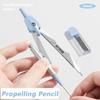 9PCS/Set Propelling Pencil Stationery Ruler Set Plastic Protractor Drawing Tool  Students