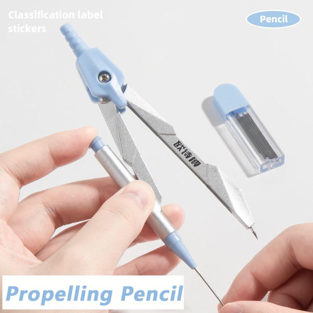 9PCS/Set Propelling Pencil Stationery Ruler Set Plastic Protractor Drawing Tool  Students