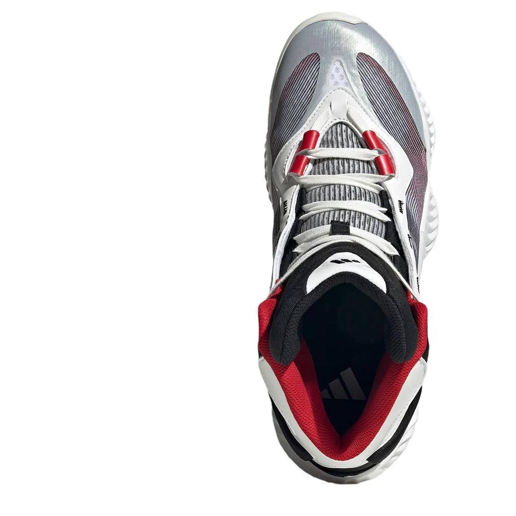 Adidas Pro Bounce Ns Shock Absorbing Durable Mid-Top Basketball Shoes Unisex Basketball Shoes White Red JH8078