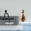 Creative Abstract Thinker Statue Decorative Figurine Unique Animal Sculpture Desktop Ornament for
