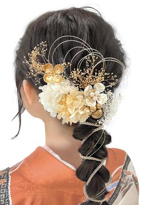 Hair Ornament Popular Hair Ornament Set Hair Accessory Hair Arrangement Flower Dried Flower Mizuhiki Furisode Japanese Clothes Kimono Hakama Yukata