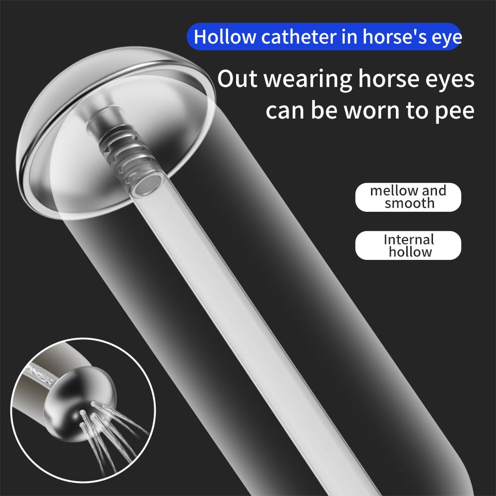 Soft Urethral Dilator, Horse Eye Stick with Shower Function, Penis Rod Male Masturbation Stimulator Catheter Sex Toys
