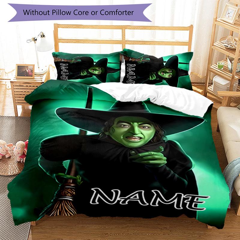 3pcs The Wizard of Oz3 Cover Set - Personalized Name, HD Printed Bedding with 1 Cover and 2 Pillowcases - Perfect for Home Decor, Easy Care