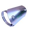 YESprime Muffler Cover, Heat Guard, Motorcycle Stainless Steel Motorcycle Protector, Shield, Versatile, Fits 40-65mm Diameter, Silver