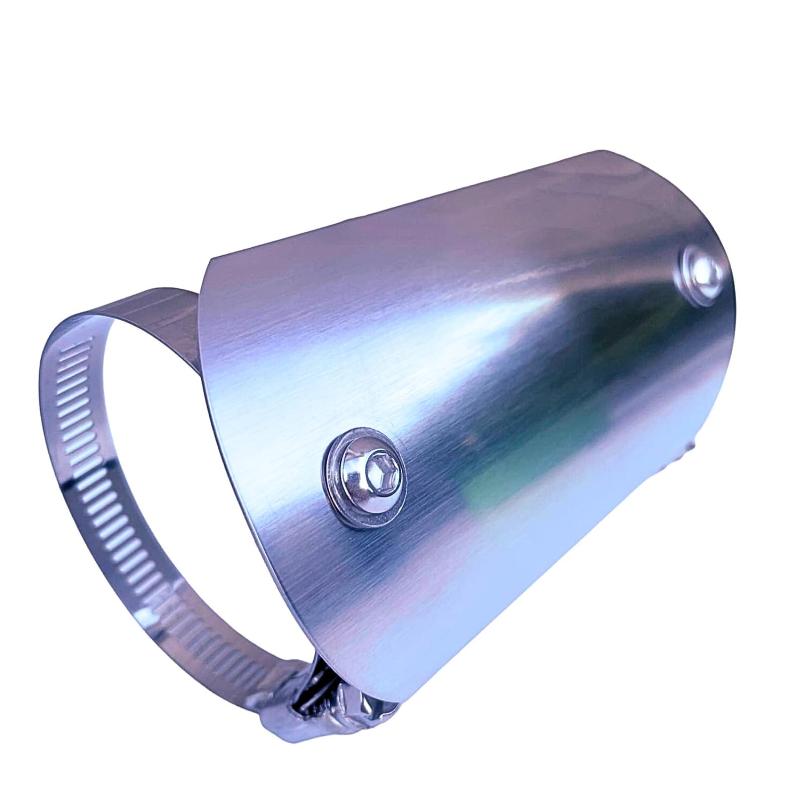 

YESprime Muffler Cover, Heat Guard, Motorcycle Stainless Steel Motorcycle Protector, Shield, Versatile, Fits 40-65mm Diameter, Silver 14.5 x 7cm 120g серебряный