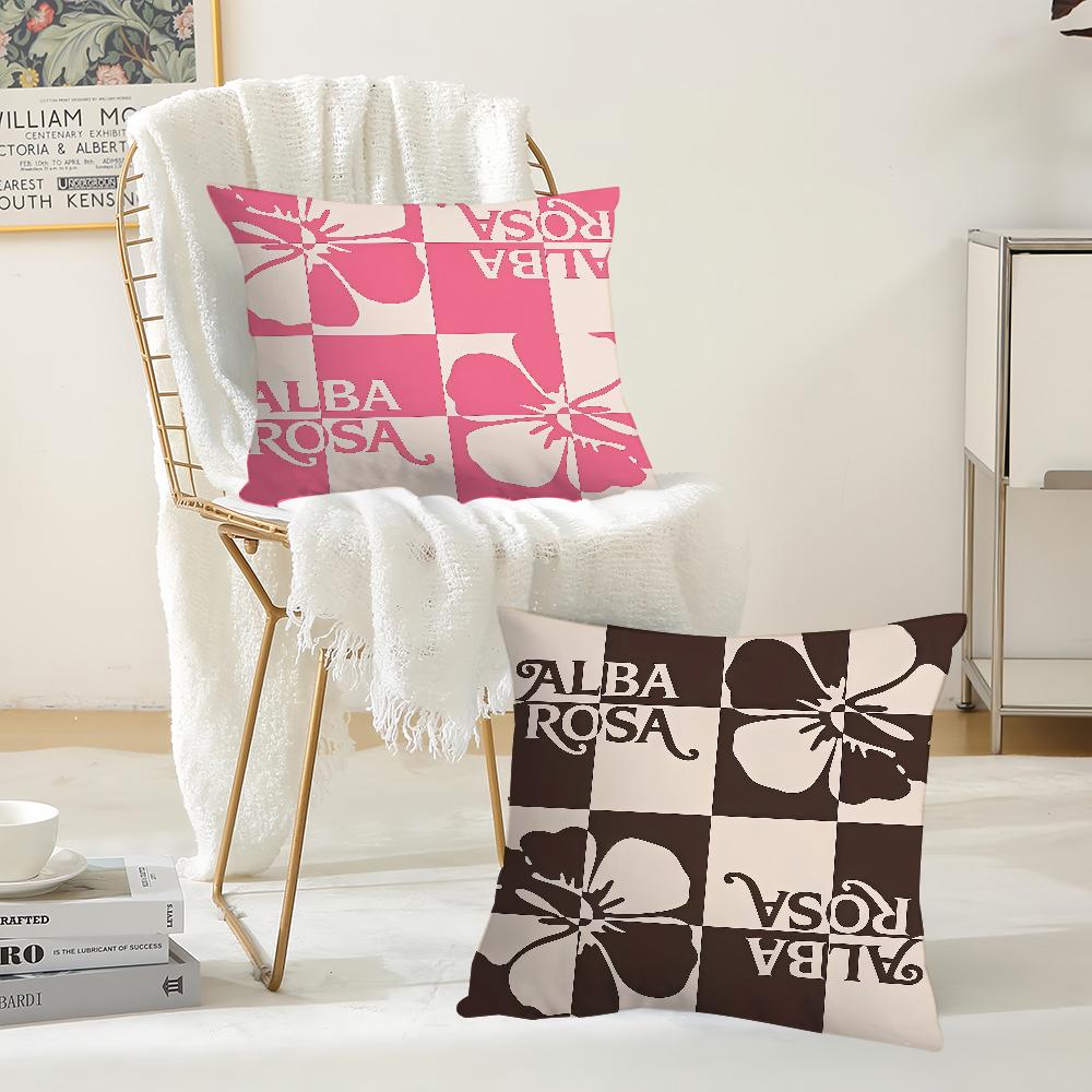 Fashion Print AALBA ROSA Pillow Case Suitable For Bedrooms Living Rooms Cars Home Decoration