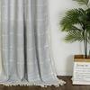 Cotton And Linen Bohemian Curtains Fringed Bedroom Living Room Half Blackout Farmhouse Short Curtains Half Curtains