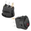 10PCS 3-Pin SPST Switch 12V Toggle Switch Control ON/OFF Rocker ON/OFF  Truck