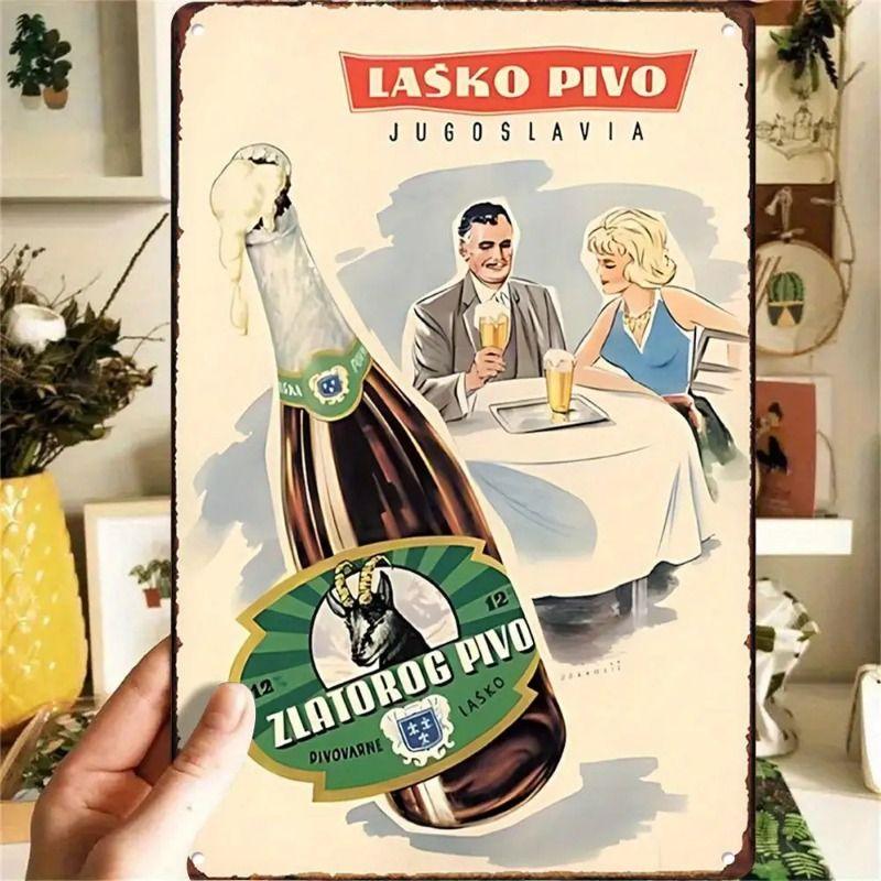 Vintage Drinks Wall Poster Metal Tin Sign 20x30cm
