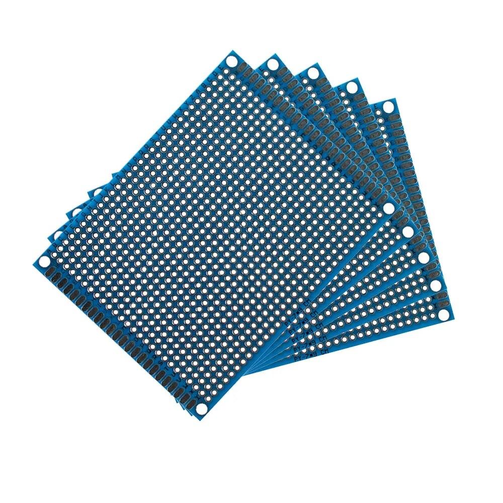 5-40PCS PCB Board Breadboard 2x8 3x7 4x6 5x7 7x9cm Universal PCB Experiment Blue Prototype Circuit Boards Diy Electronic Kit