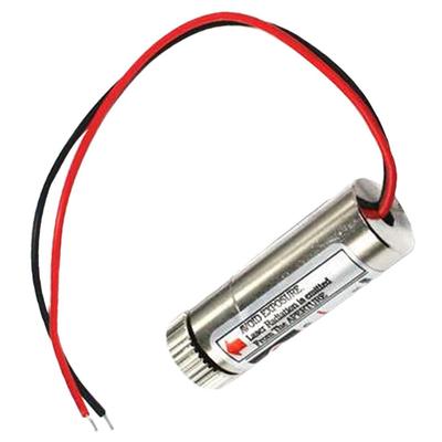 1PC průmyslová třída 650nm 5mW bodový / čárový / křížový laserový modul s hlavou, skleněnou čočkou, zaostřitelnou