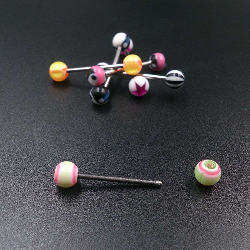 Ear Rings Tongue Nails Barbell Body Piercing Jewelry Umbilical Ring Bauchnabel Piercing