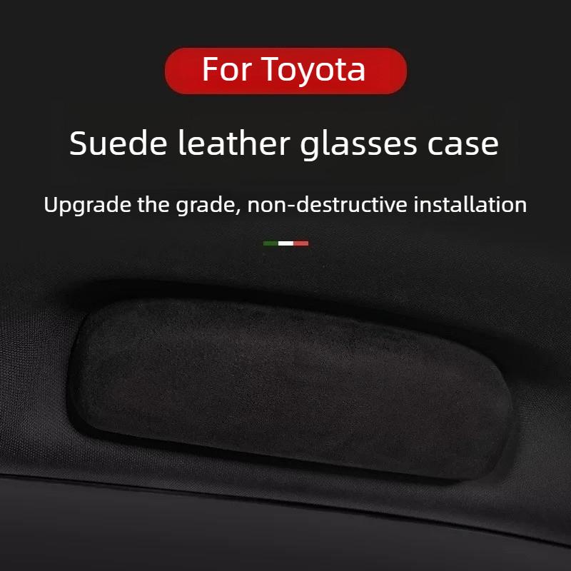 Fur Car Glasses Case Clip Sunglasses Holder For Toyota RAV4/Wildlander/Harrier/C-HR/Camry (8th Gen)/Levin/Corolla/Avalon Tools