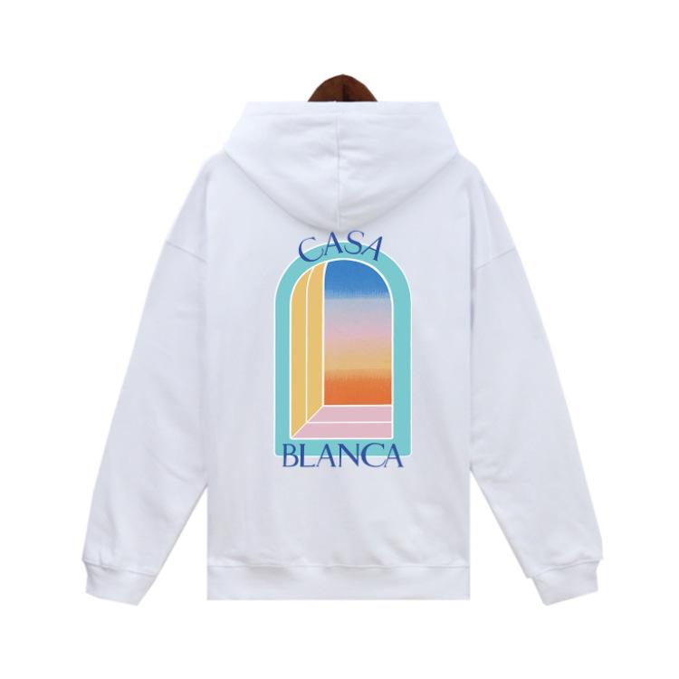 Unisex Trendy European & American Loopback Hooded Sweatshirts - Autumn/Winter, Featuring Loose Casablanca Style