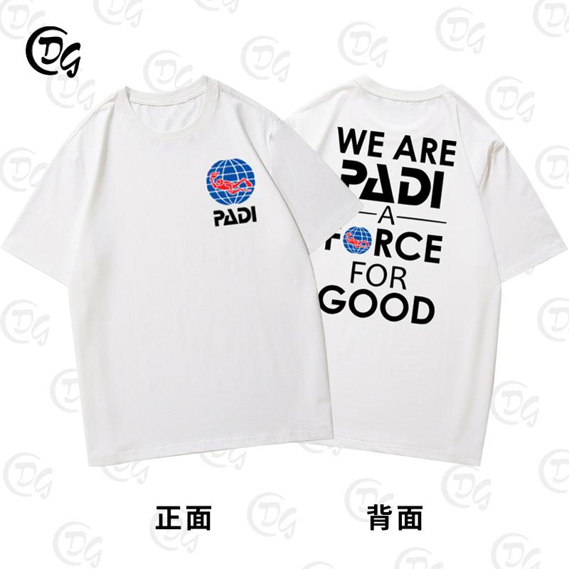2025 PADI International Association of Professional Diving Instructors Dykare Kortärmad T-shirt Kläder Sommar Fritid