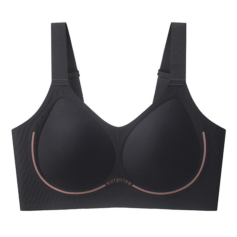 Women's Push Up Bra  Breathable and Comfortable Bra with Wide Shoulder Straps Anti Slip and Seamless Gathering Bra