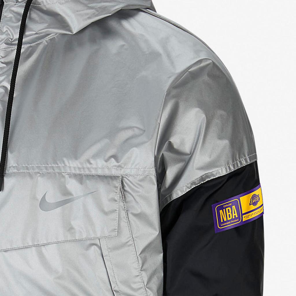 Nike AS LAL Men's Lightweight CTS CHRM Metallic Silver Jacket CV3886-095