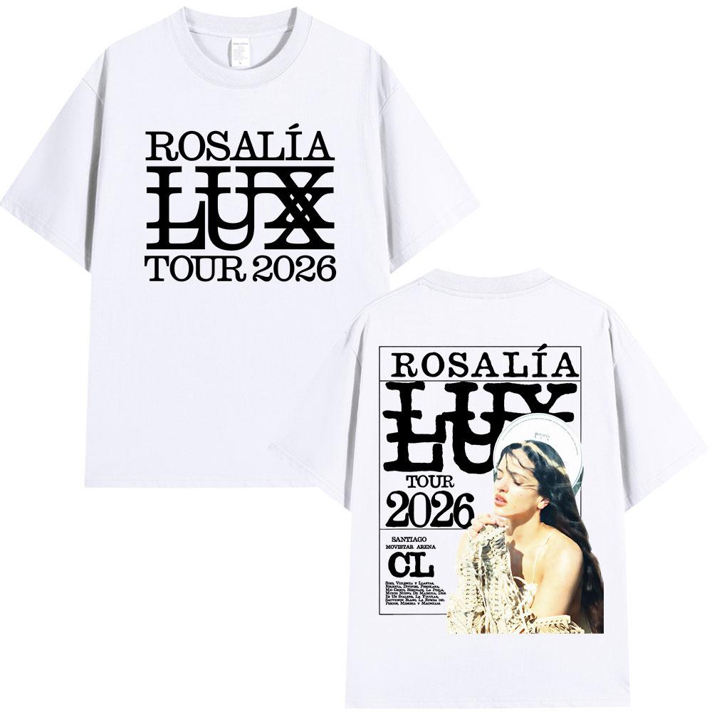 

Rosalia LUX Tour Album 2026 T Shirts Fan Gifts Unisex Women Casual Cotton Oversized Tshirt Fashion Harajuku Short Sleeve Tshirts 4XL