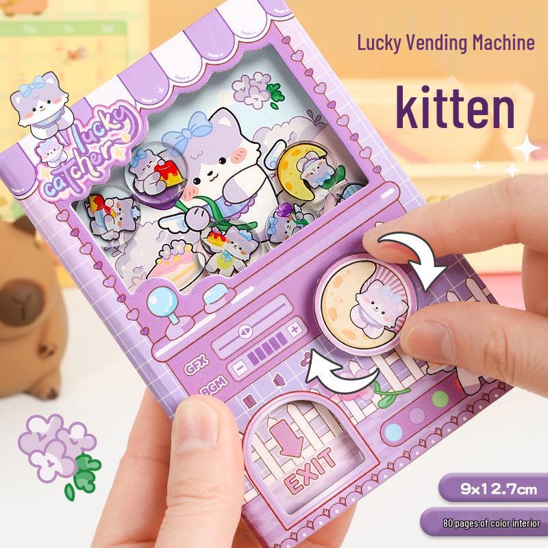 Capybara Gashapon Diary: Cute Cartoon Pocket Notebook for Students