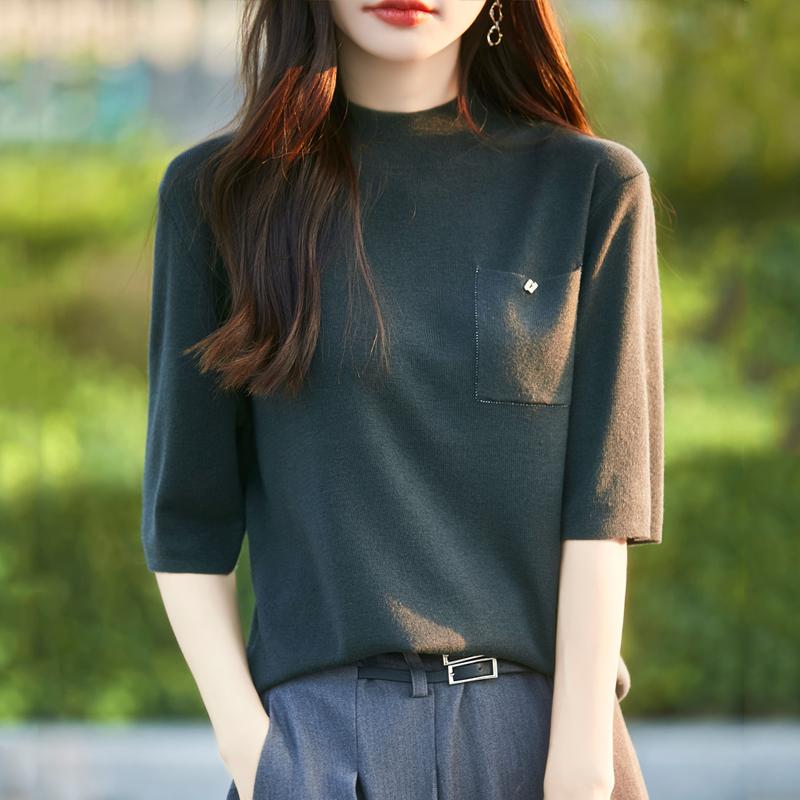 Women's Cashmere Vest Qinghe Cashmere 50% Wool 50% Silk Women's Autumn and Winter Cashmere Vest Soft and Warm