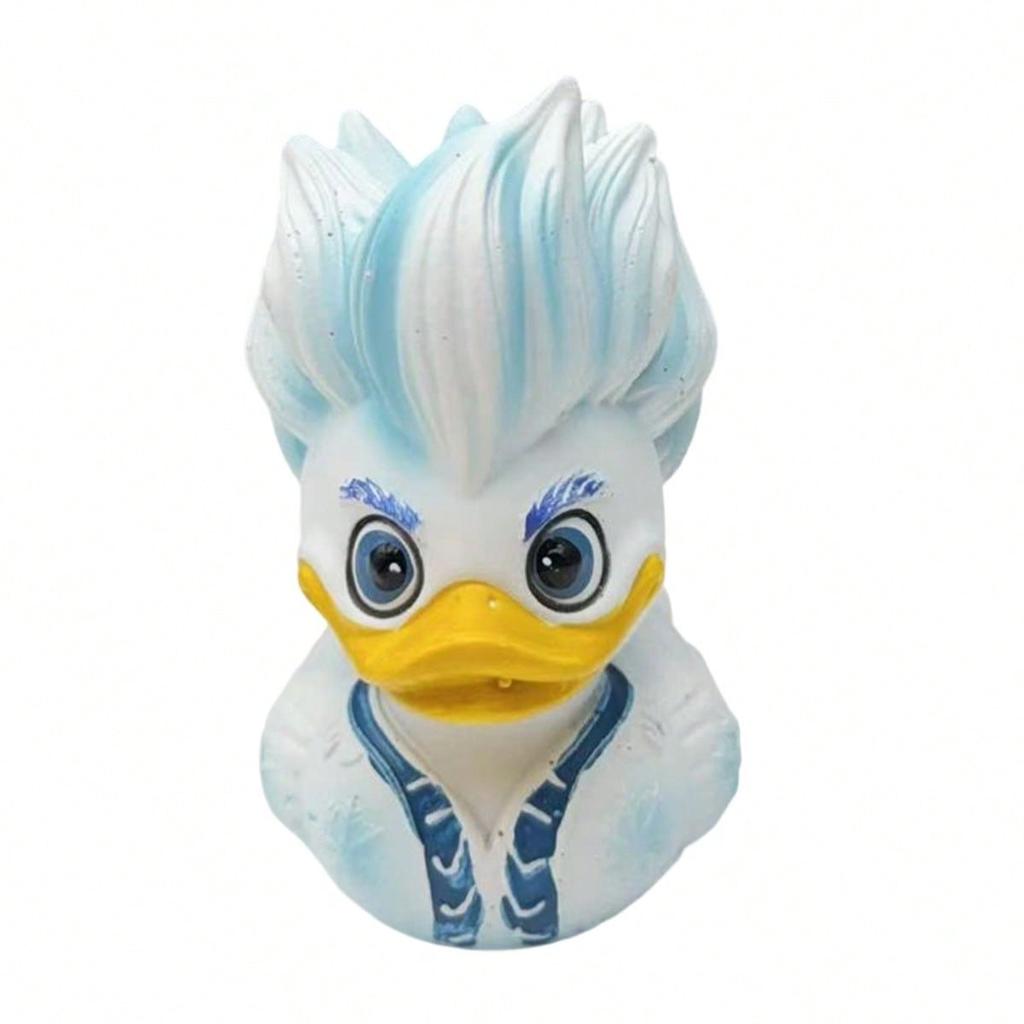 Duck Figurine Creative Ice/Fire Duck Statue Small Resin Animals Desktop Decorations For Home Office