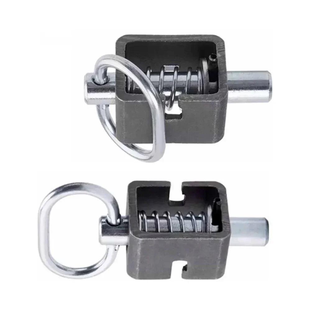 

2/4pcs Heavy-Duty Trailer Gate Latch Weld-On 5/8 Spring Latch Assembly With Plain Tube Secure Locking For Dump Trailers