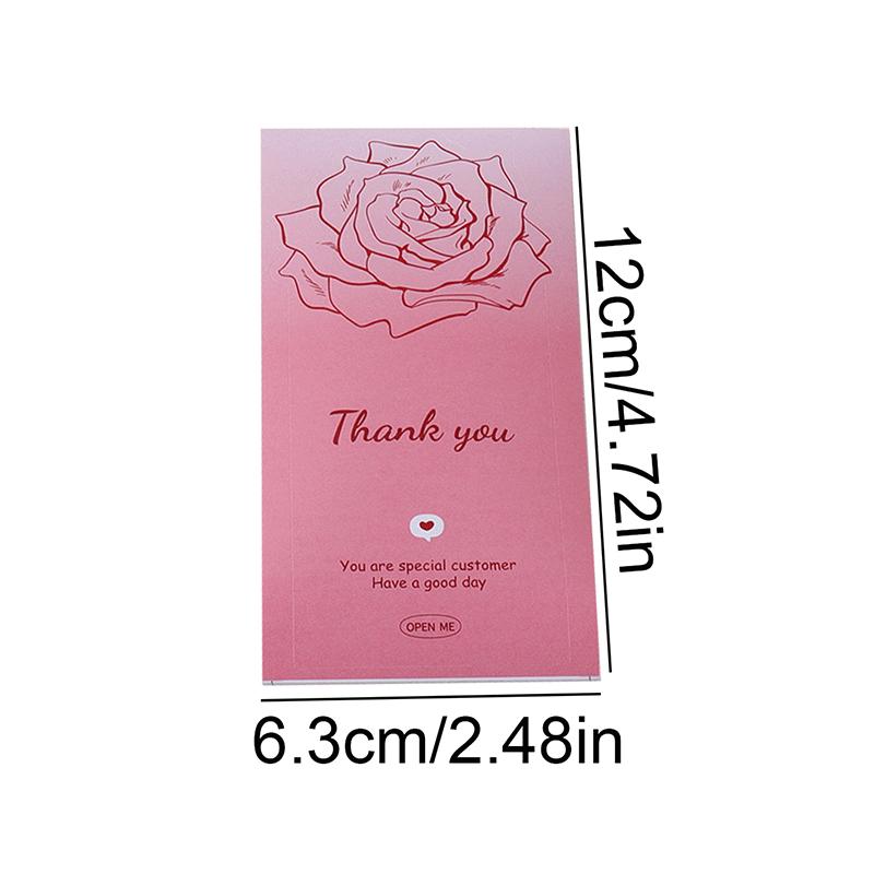 50 Pieces/package Flower Sticker Set Floral Bow Pattern Suitable for Gift Box Sealing Decoration Handmade Gift Decoration