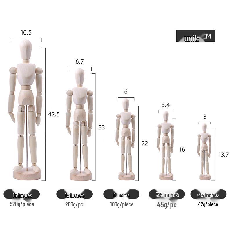 

Деревянная кукла ручной работы, инструменты для эскизов и модельная мебель, украшения, товары для рисования