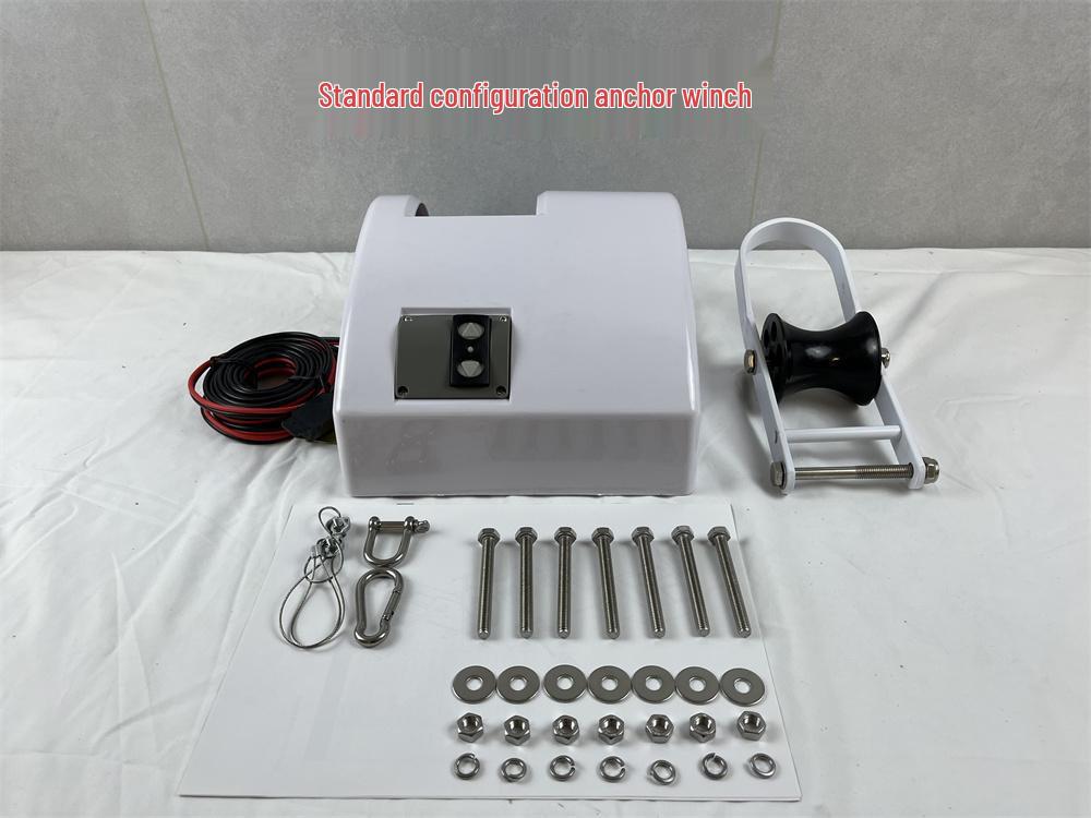 12V Saltwater Electric Anchor Winch for 16kg Anchors - Yacht & Boat Accessory
