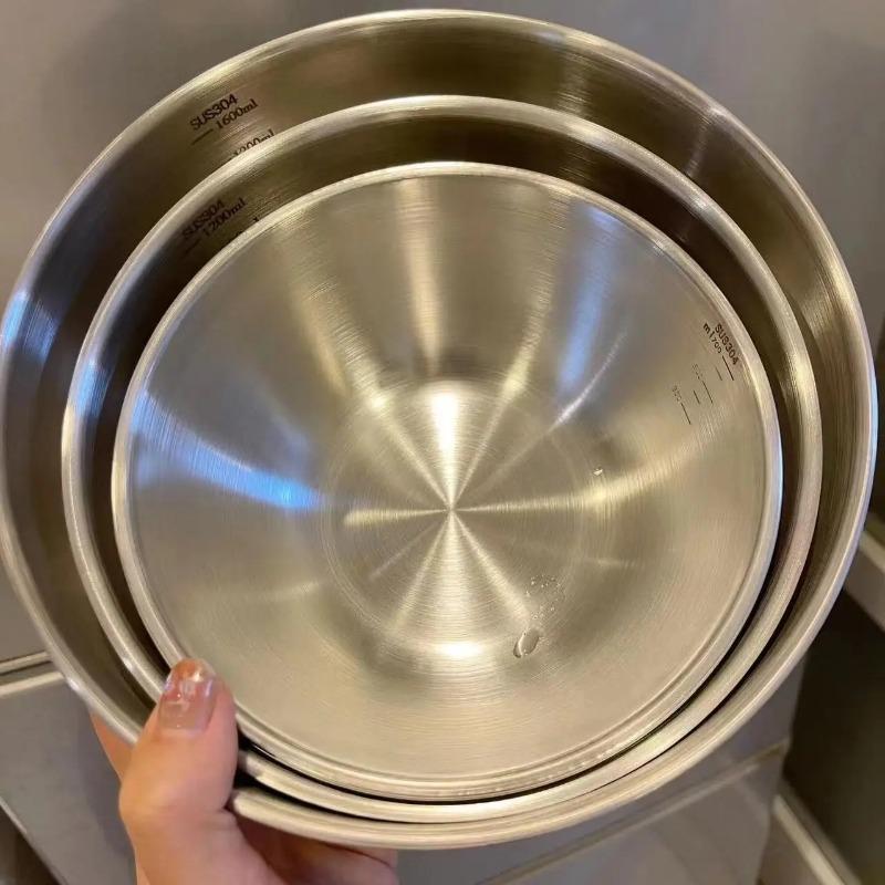 Edelstahlschüssel-Set mit Waage zum Kochen Backen Aufbewahren von Lebensmitteln Großes Fassungsvermögen Rührschüsseln für die Küchenausstattung zu Hause