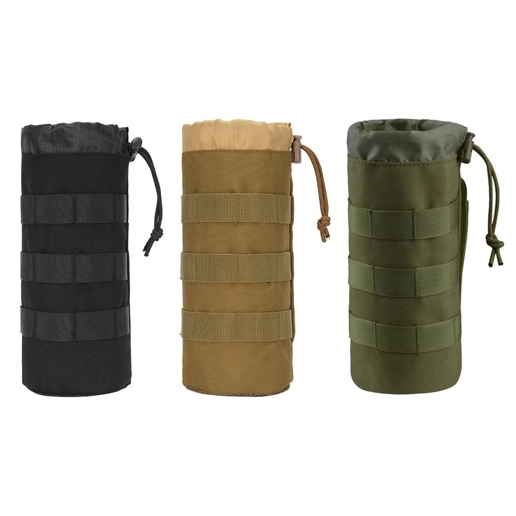 1.5L Water Bottle Pouch MOLLE Adjustable Bottle Holder,Carrying Pouch Cover Protect Sleeve for Outdoor Walking Hiking