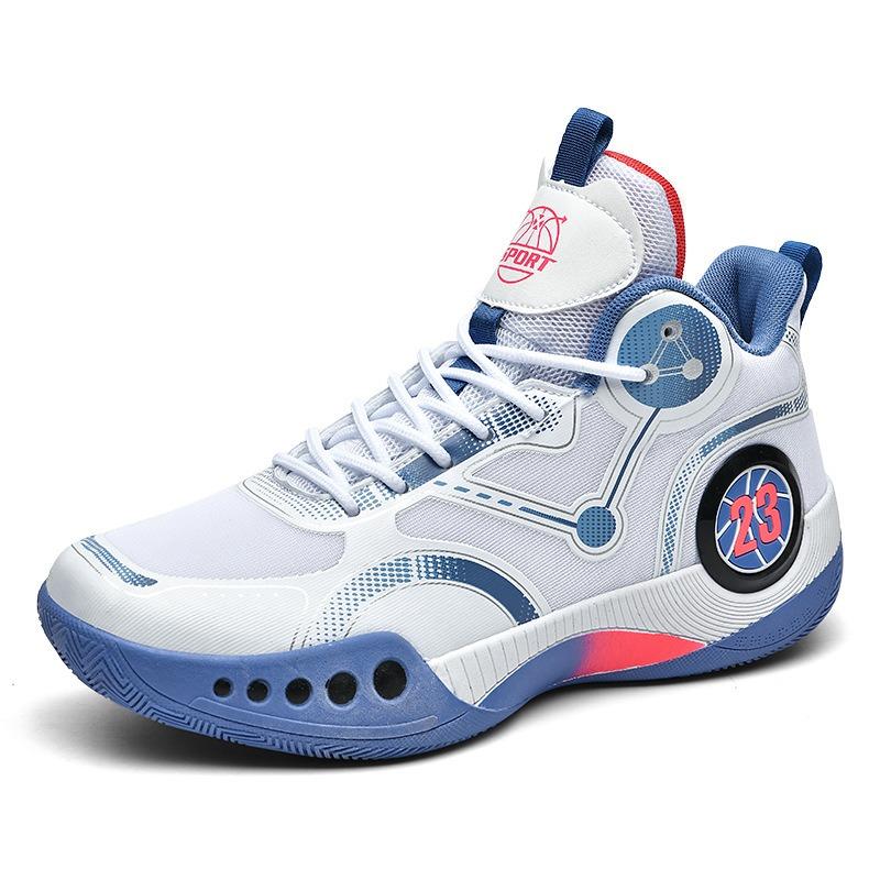 Basketballschuhe Herren Hoher Schaft Atmungsaktiv Anti-Rutsch Verschleißfest Stoßdämpfend Studenten Sportschuhe