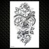 Tatuaje Temporare Colorate cu Lotus Pentru Femei Fete Flori de Trandafir Mehndi Autocolant Tatuaj Iasomie Bujor Tatuaje Impermeabile Artă Corporală Mână