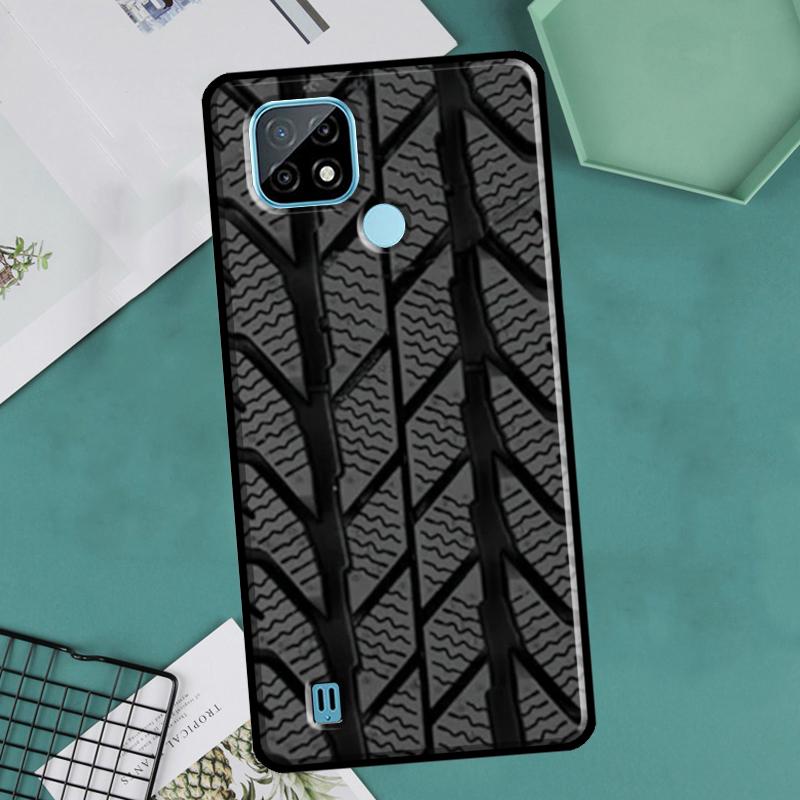 Pneu Roda de roda para OnePlus 10 9 Pro 8T 9R 10R Nord2 Case para Realme 8 Pro 9 GT Neo 3 2 Master 8i 9i Capa