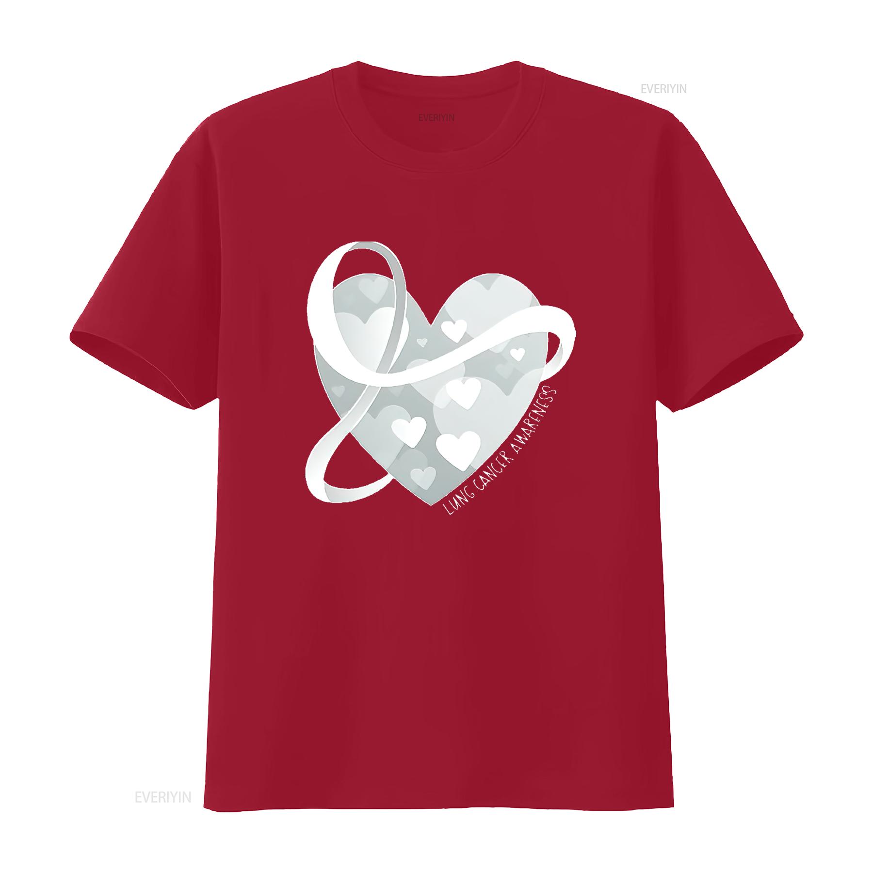 Lung Cancer Awareness White Ribbon Around Women s Plus Size T Shirt Black 2X Large vintage Washed Stylish graphic Breathable S